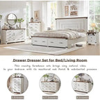 18 Farmhouse Nightstand with Charging Station, Night Stand, End Table