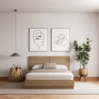 Milano Platform Bed with Headboard