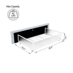 Upholstered Daybed with 2 Drawers