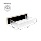 Upholstered Daybed with 2 Drawers