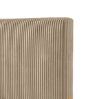 Furniture of America Modern Queen Size Corduroy Washable Bed Slipcover, Bed Headboard & Frame Cover Only