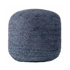 Nuloom Bristol Braided Solid Jute Ottoman Pouf