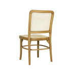 Cukor Mid-Century Vintage Wood Rattan Dining Chair, Natural (Set of 2) by JONATHAN Y