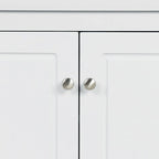 Modern Stylish Triangle Corner Storage Cabinet with Two Adjustable Internal Shelves