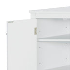 Modern Stylish Triangle Corner Storage Cabinet with Two Adjustable Internal Shelves