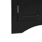 Modern Stylish Triangle Corner Storage Cabinet with Two Adjustable Internal Shelves