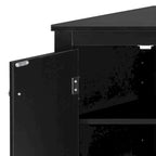 Modern Stylish Triangle Corner Storage Cabinet with Two Adjustable Internal Shelves