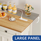Moasis Rolling Kitchen Island with Storage & Drawers