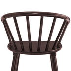 Set of 3 Counter Height Stool 24.in Bar Stools with Solid Wood Frame and Spindle Back for Kitchen Island
