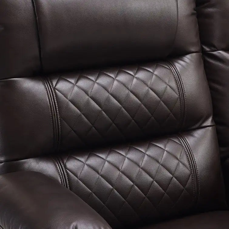 MCombo Electric Power Loveseat Recliner with Console, Power Reclining Sofa with Heat and Vibration, USB Ports, Cup Holders PR624