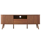 Finley 70 in. Farmhouse Curved TV Stand with Drawer and Storage Doors Fits TVs up to 75 in. with Cable Management, by JONATHAN Y