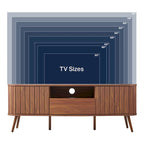 Finley 70 in. Farmhouse Curved TV Stand with Drawer and Storage Doors Fits TVs up to 75 in. with Cable Management, by JONATHAN Y