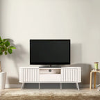 Finley 70 in. Farmhouse Curved TV Stand with Drawer and Storage Doors Fits TVs up to 75 in. with Cable Management, by JONATHAN Y