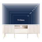 Finley 70 in. Farmhouse Curved TV Stand with Drawer and Storage Doors Fits TVs up to 75 in. with Cable Management, by JONATHAN Y