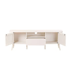 Finley 70 in. Farmhouse Curved TV Stand with Drawer and Storage Doors Fits TVs up to 75 in. with Cable Management, by JONATHAN Y