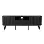 Finley 70 in. Farmhouse Curved TV Stand with Drawer and Storage Doors Fits TVs up to 75 in. with Cable Management, by JONATHAN Y