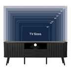 Finley 70 in. Farmhouse Curved TV Stand with Drawer and Storage Doors Fits TVs up to 75 in. with Cable Management, by JONATHAN Y