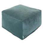 Majestic Home Goods Indoor Villa Velvet Ottoman Pouf