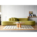 132.3 inch Large Half Moon Curved Sectional Sofa