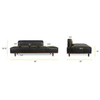 Poly & Bark Jasper Daybed - Full Grain Genuine Italian Leather