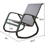 Kozyard Outdoor Contemporary Patio Rocking Sling Chair