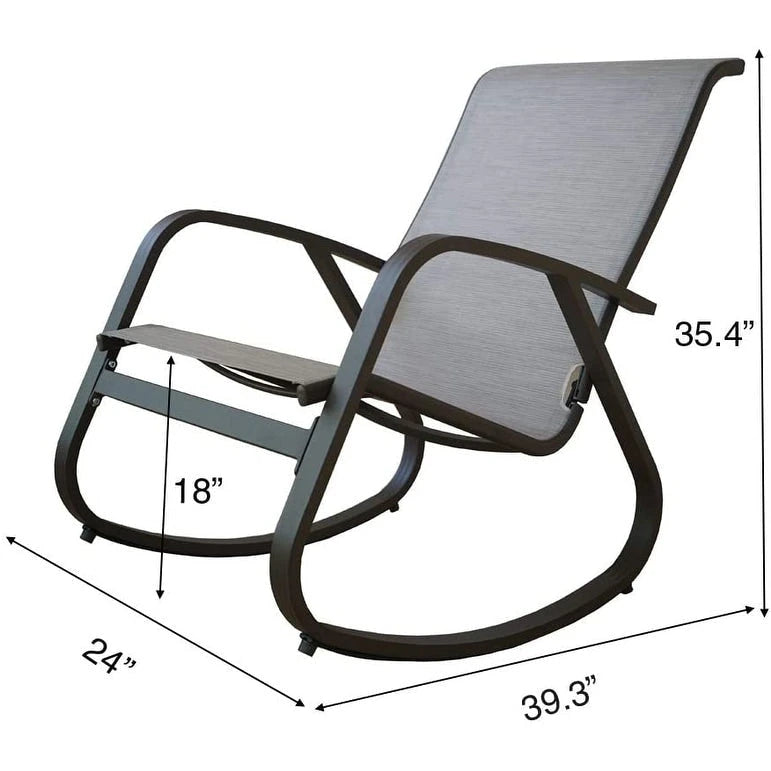 Kozyard Outdoor Contemporary Patio Rocking Sling Chair