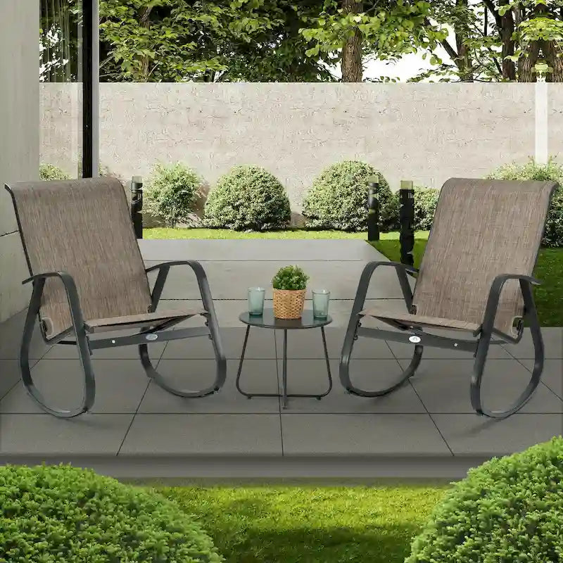 Kozyard Outdoor Contemporary Patio Rocking Sling Chair