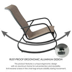 Kozyard Outdoor Contemporary Patio Rocking Sling Chair