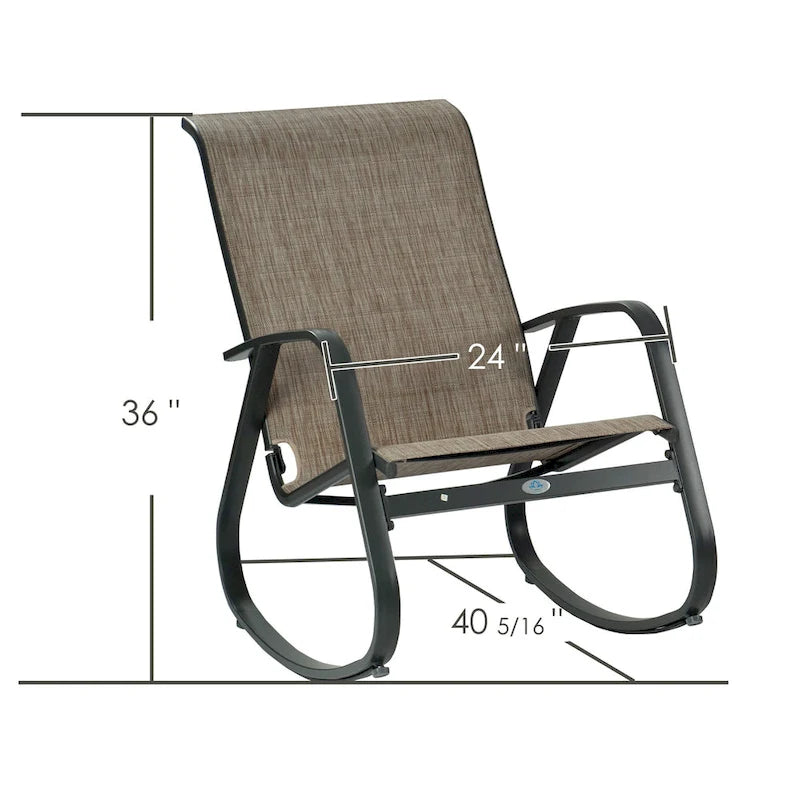 Kozyard Outdoor Contemporary Patio Rocking Sling Chair