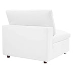 Commix Down Filled Overstuffed Vegan Leather 5-Piece Sectional Sofa