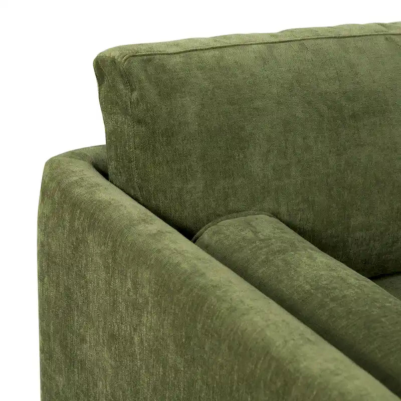 Poly & Bark Lea 90 Sofa - Includes 2 Bloster Pillows and Removable Cushion Covers
