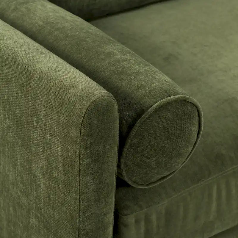 Poly & Bark Lea 90 Sofa - Includes 2 Bloster Pillows and Removable Cushion Covers