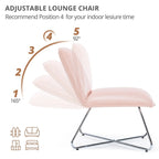 LUE BONA Mid Century Faux Leather Accent Chair With Adjustable Backrest - 31.5 H X 22.2 W X 23.6 D