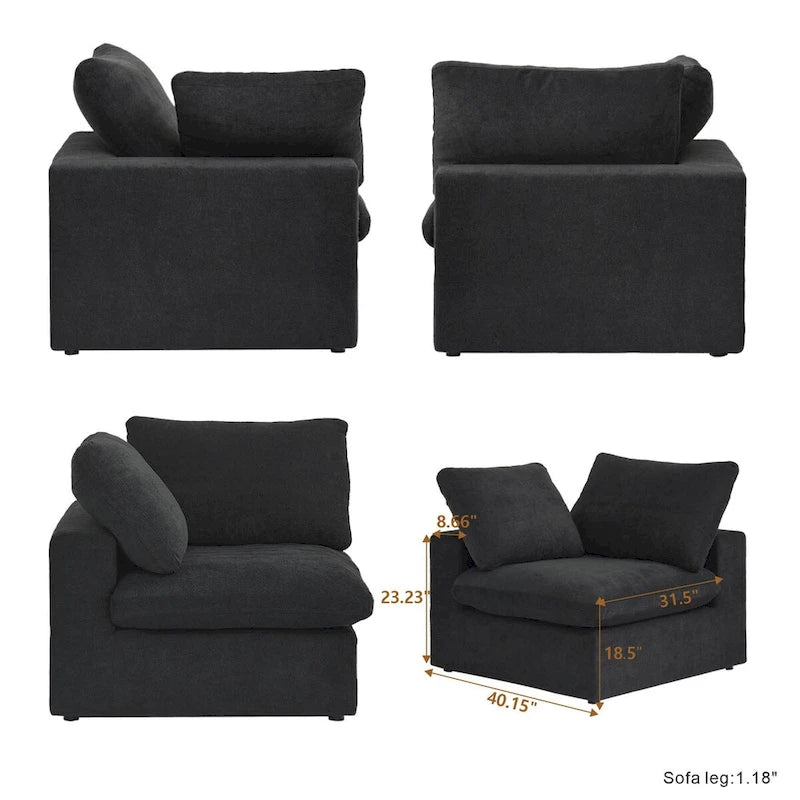 Modular Sectional Sofas for Living Room, Convertible Sofa Couch