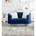 Living Room Velvet Sofa