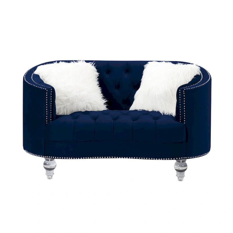 Living Room Velvet Sofa
