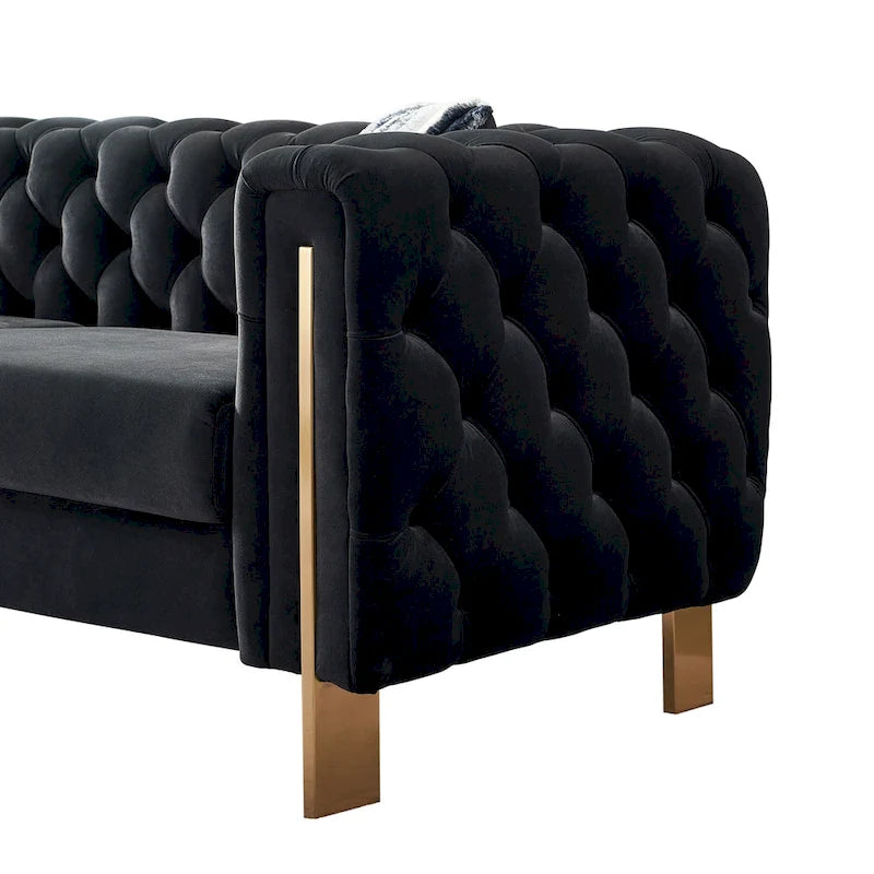 Modern Tufted Velvet Living Room Sofa