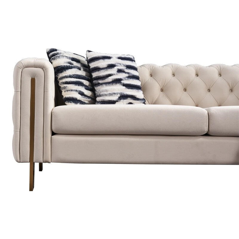 Modern Tufted Velvet Living Room Sofa