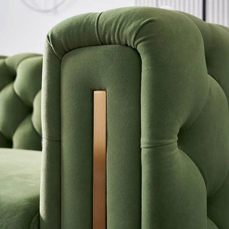 Modern Tufted Velvet Living Room Sofa