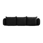 Modern Chenille Fabric Upholstery Modular Sectional Sofa for Living Room Set with 2 Ottoman