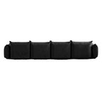 Modern Chenille Fabric Upholstery Modular Sectional Sofa for Living Room Set with 2 Ottoman