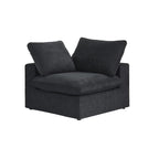 Living Room Sofa V-shaped Linen Modular Sofa Multiple Cushions Corner Couch