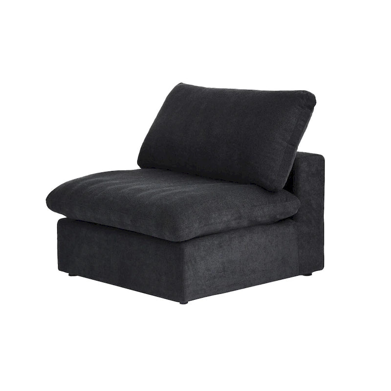 Living Room Sofa V-shaped Linen Modular Sofa Multiple Cushions Corner Couch
