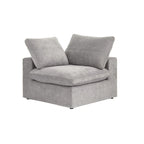 Living Room Sofa V-shaped Linen Modular Sofa Multiple Cushions Corner Couch