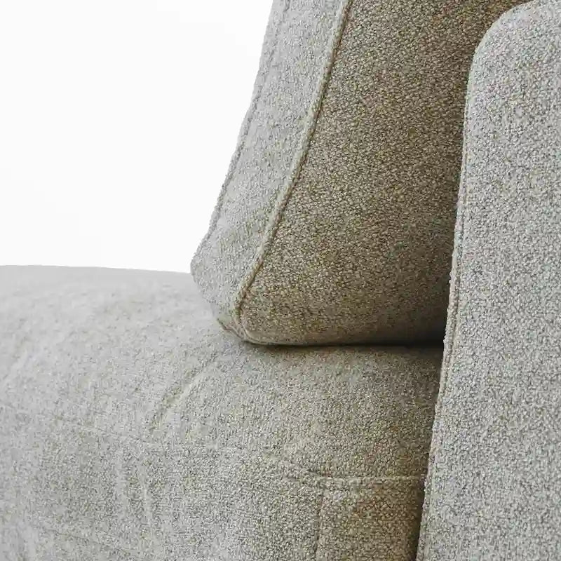 Living Room Sofa V-shaped Linen Modular Sofa Multiple Cushions Corner Couch
