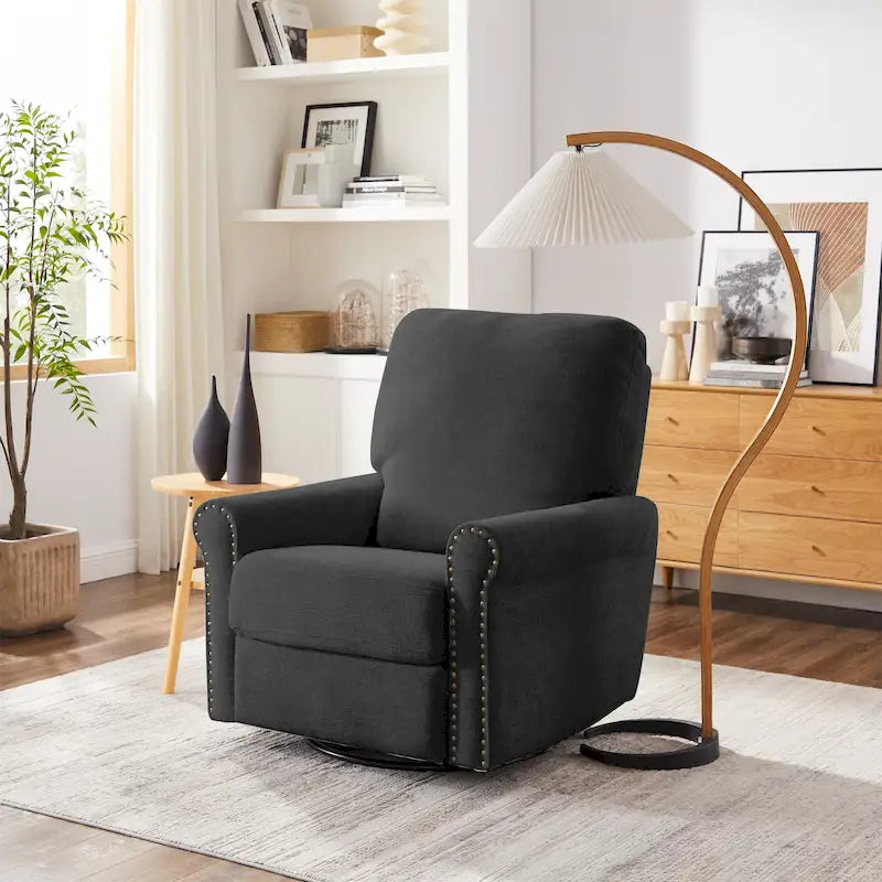 Heido 360 Degree Swivel Glider Manual Recliner Leisure Sofa Chair