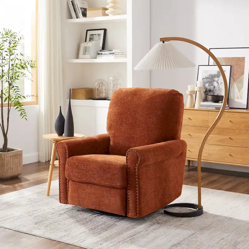 Heido 360 Degree Swivel Glider Manual Recliner Leisure Sofa Chair