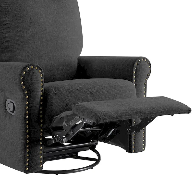 Heido 360 Degree Swivel Glider Manual Recliner Leisure Sofa Chair