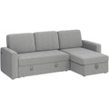 Yaheetech L-Shaped Reversible Sectional Sofa with Pull Out Bed & Storage - 83x 57.5x33