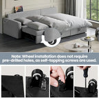 Yaheetech L-Shaped Reversible Sectional Sofa with Pull Out Bed & Storage - 83x 57.5x33